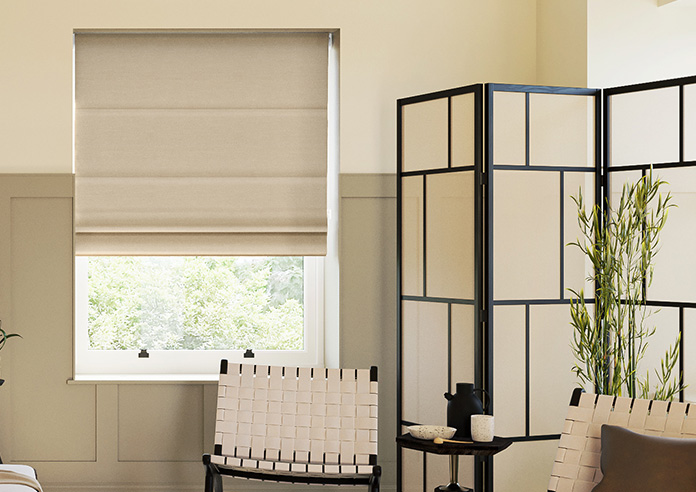 Faye, Seashell - Twist&Fit Roman Blind - Image 3
